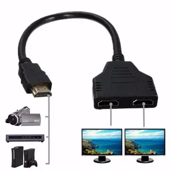 Вход 2 HDMI-совместимых Кабеля-Разветвителя Адаптер Для Видеопереключателя 1080P Выходной Порт Концентратор Для X-box PS3/4 DVD HDTV Портативных ПК TV