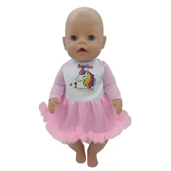 43 см Кукольная одежда, платье принцессы ручной работы, товары для новорожденных, 17-дюймовая кукольная одежда, Детские игрушки, Фестивальные подарки, Одежда Nendroid