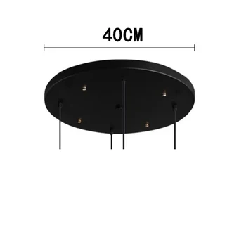 Черная круглая потолочная плита