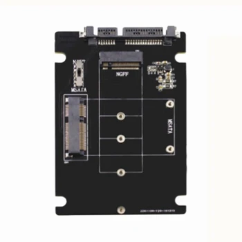 НОВИНКА-2 В 1 MSATA /M.2 NGFF Для 2,5-дюймового адаптера SATA SSD-адаптера M.2 NGFF B-Key Для платы адаптера SSD-конвертера SATA