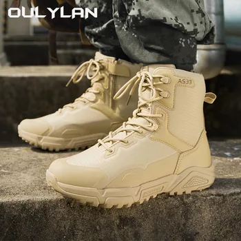 Уличные тактические военные ботинки для мужчин, походные ботинки, армейские ботинки для боя в пустыне спецназа, мужские кроссовки, походные ботильоны