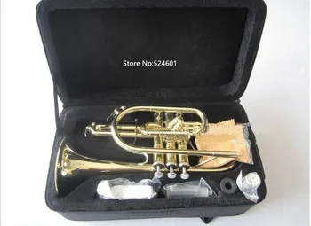 Фирменный инструмент Bach Golden Trigger Короткая труба Bb с футляром Бесплатная доставка