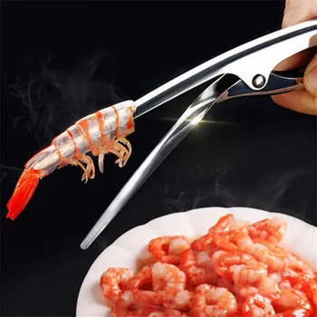 Нож для чистки креветок из нержавеющей стали, устройство для удаления панциря омара, кухонные Инструменты для морепродуктов