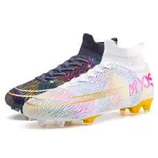 Футбольная обувь23 новая двухцветная футбольная обувь с длинными ногтями, сломанные ногти, уличная трава, профессиональная мужская и женская футбольная обувь