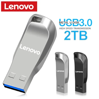 Lenovo 3,0 USB Флэш-Накопитель Металлический Высокоскоростной Флеш-Накопитель 2 ТБ/1 ТБ/512 Г Интерфейс Type-C Водонепроницаемый Memoria Usb Флэш-Диск Новый