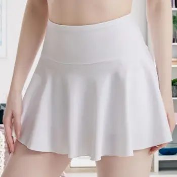 Женская юбка Универсальные женские теннисные юбки Легкие дышащие спортивные юбки с карманами для бега трусцой гольфа и йоги