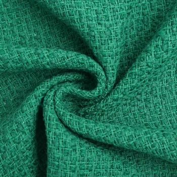 50x145cm Avocado Green Tweed Fabric For Women Coat Dress Telas Por Metro Tissus Au MÈTre Ткань Для Шитья Одежды DIY Cloth