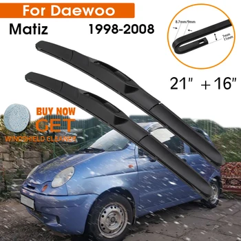 Автомобильный стеклоочиститель для Daewoo Matiz 1998-2008, Резиновый Силиконовый Стеклоочиститель для лобового стекла 21 