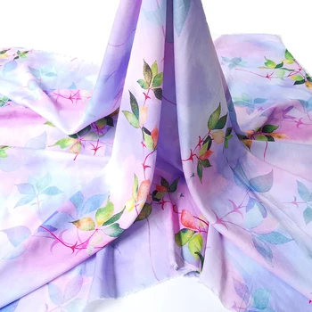 50 см * 140 см Элегантный цветочный дизайн Вискозная ткань для самостоятельного шитья Летнее платье Простыня Вискозная Лоскутная ткань Мягкая