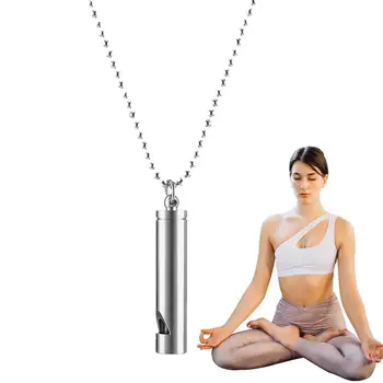 Дыхательное ожерелье из нержавеющей стали, ожерелье для снятия стресса, Ожерелье для духовной медитации