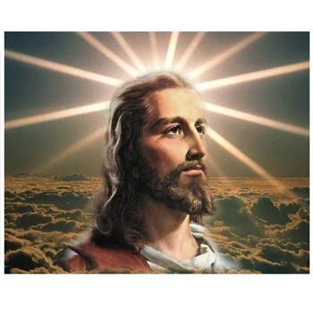 5D Diy Алмазная Живопись Религиозный Иисус Вышивка Крестом Полная Квадратная Алмазная Вышивка Значок Мозаичный Узор Вышивка Бисером EmbroideryZP-5097