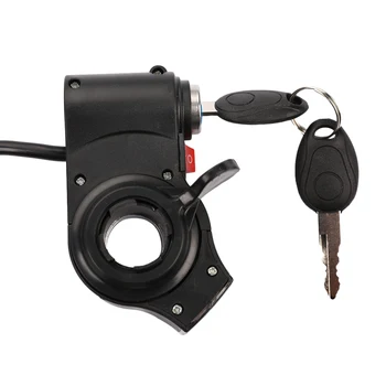 Рукоятка дроссельной заслонки на руле электрического велосипеда, рукоятка акселератора, переключатель блокировки ключа дроссельной заслонки