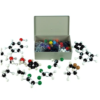 Набор молекулярных моделей из 444 предметов Неорганическая и органическая химия Наука о ПП Атомы Молекулярные модели Кодирующие атомы для детей