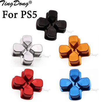 1шт Таможенная Металлическая Кнопка Dpad Алюминиевая Кнопка Направления для контроллера Sony PS5 Перекрестная Кнопка для PS5