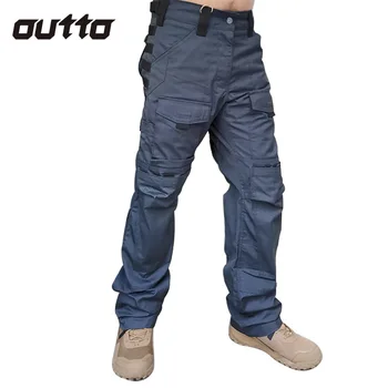 Новые тактические камуфляжные брюки Мужские Уличные альпинистские боевые охотничьи брюки с несколькими карманами Износостойкие дышащие военные брюки Мужские