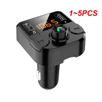 1 ~ 5ШТ USB Автомобильное зарядное устройство для быстрой зарядки телефона FM-передатчик TF-карта MP3-плеер Автомобильный комплект громкой связи Беспроводной адаптер