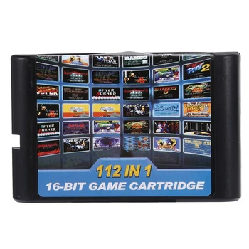 Лучшие предложения 2X Игровой Картридж 112 В 1 16-Битный Игровой Картридж Для Sega Megadrive Игровой Картридж Genesis для PAL И NTSC