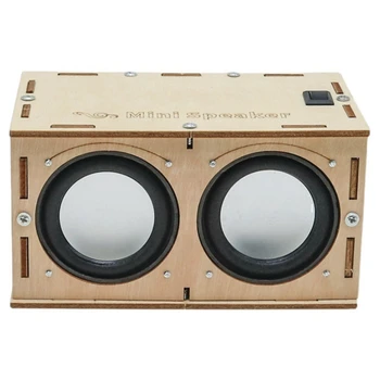 Блок динамиков Bluetooth Электронный усилитель звука Создайте свой собственный портативный звук динамика Bluetooth в деревянном корпусе