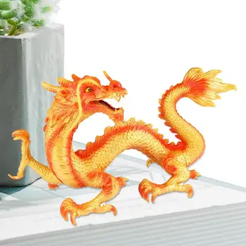 Статуэтка Китайского Дракона Статуя Китайского Зодиакального Дракона Модель Китайского Дракона Фигурка Зодиакального Дракона Статуя Домашнего Декора
