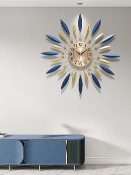 Часы простые настенные часы для гостиной индивидуальность креативный роскошный европейский современный дом для спальни