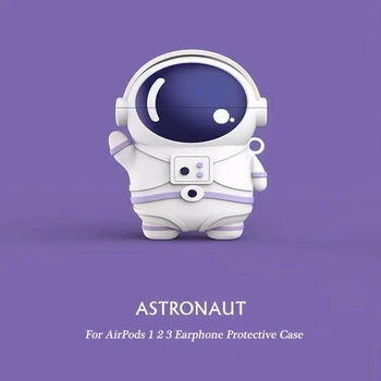 Чехол для Apple AirPods 1 2 Pro 3 с 3D рисунком космонавта из мультфильма Disney, мягкий силиконовый чехол для беспроводных наушников Bluetooth