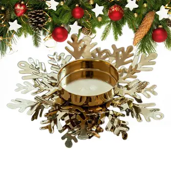 Рождественский подсвечник, подставка для подсвечника, Золотое Железное Основание для свечи, Художественный декор для свадебного банкета, Подсвечник для дома.
