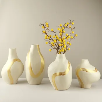 Современная минималистская абстрактная ваза для украшения человеческого тела, Керамическая ваза, ваза для водной культуры, ваза для украшения ресторана отеля, ваза
