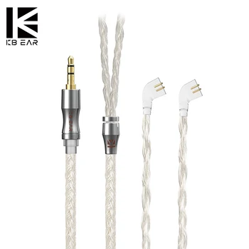 Сменный кабель для наушников расширения KBEAR с разъемом QDC/TFZ/2Pin/MMCX 2.5/3.5/4.4 мм провод для BLON Moondrop KZ TANGZU TRN SE535