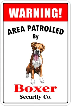 Наклейка с предупреждением о защите, патрулируемая Boxer 8 