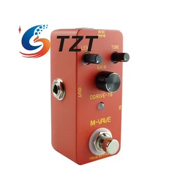 Педаль эффектов электрогитары TZT ODRIVE-TS с ярким перегрузочным Тембром для блюзовой музыки DC 9V