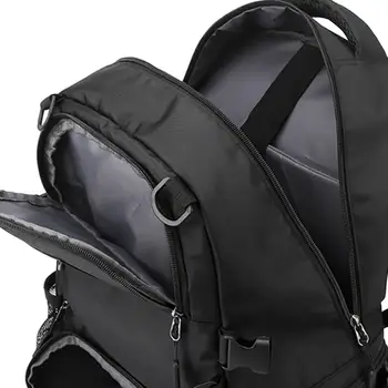 Прочный баскетбольный футбольный рюкзак Daypack для всех видов спорта, кемпинга, фитнеса, черный