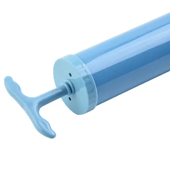 Вакуумный насос для хранения всасывания 24,5x4,5 см Вакуумный Рукавный насос для удаления водяного воздуха синего цвета, прочный в сжатии