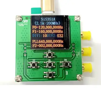 2,5 K-200MHz SI5351 модуль генератора тактовых сигналов высокочастотный генератор прямоугольных сигналов STM32 TFT дисплей