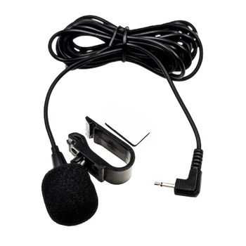 Автомобильный мини-микрофон с проводным стереоразъемом 2,5 мм/3,5 мм из ПВХ, внешний микрофон для ПК, автомобильный DVD/GPS-плеер/радиомикрофон, прямая поставка