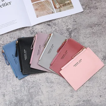 Корейская версия женского мини-кошелька, креативная сумка для карточек, маленький кошелек для монет на молнии, мужской зажим для карточек, взрывной дизайн