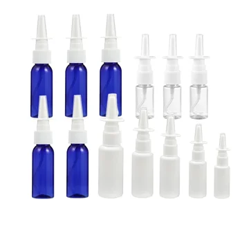5 шт. Пустых мини-пластиковых бутылочек для назального спрея объемом 10-60 мл, Переносные контейнеры для промывания физиологическим раствором, Распылитель для носа