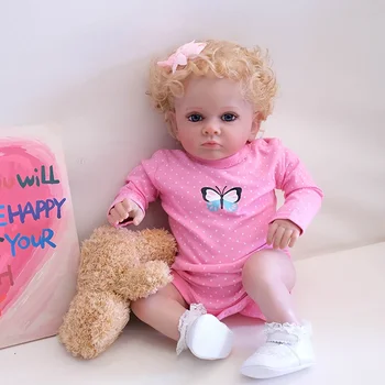 58-сантиметровая кукла-Реборн для малышей Tutti, ручная роспись 3D-кожи, многослойная роспись с видимыми венами, куклы-Реборн Bebe, игрушки для девочек