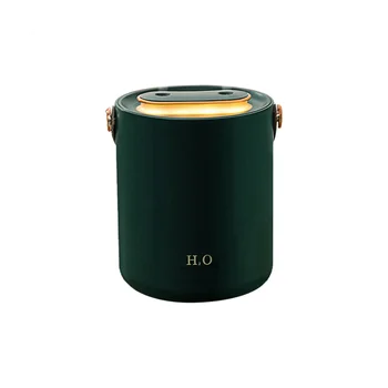Портативный увлажнитель воздуха большого объема объемом 1,2 л, подключаемый для использования, распылитель воды, диффузор для спальни, домашний Зеленый цвет