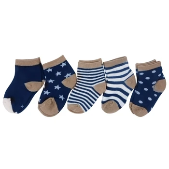 5 Пар носков для малышей, носки для мальчиков и девочек, аксессуары для новорожденных