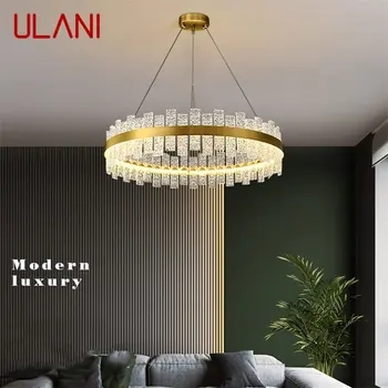 Подвесные светильники ULANI Современный Золотой Роскошный Латунный Круглый светодиодный светильник Для украшения дома