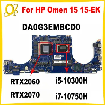 DA0G3EMBCD0 для HP Omen 15 15-EK TPN-Q236 Материнская плата ноутбука с процессором i5-10300H i7-10750H RTX 2060/2070 GPU DDR4 Полностью протестирована