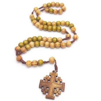 Иерусалимские Ожерелья с четками, Ожерелья с подвесками для женщин, христианские украшения