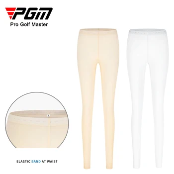Носки с высокой эластичностью PGM, женская одежда для гольфа, Солнцезащитный крем, шелк льда, Женские леггинсы, брюки, уличные чулки для тенниса / бадминтона KUZ088