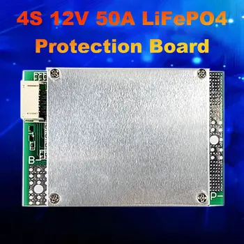 Плата защиты литиевой батареи 4S 12V 50A BMS LiFePO4 с балансом заряда батареи / улучшенной платой защиты печатной платы