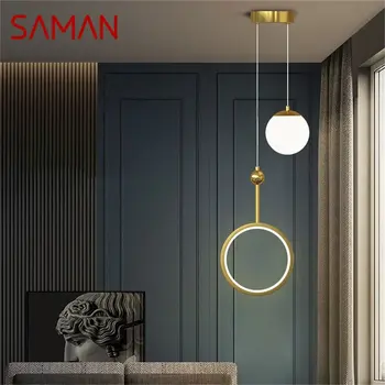 Подвесные светильники SAMAN Nordic LED Современная простая лампа декоративная для домашней гостиной