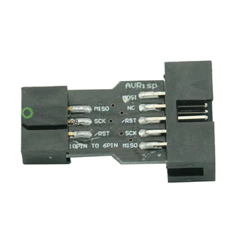 10 шт./лот Стандартный 10Pin-6Pin Адаптер-Преобразователь для AVRISP MKII USBASP STK500 10-контактный Вращающийся 6-Контактный Модуль
