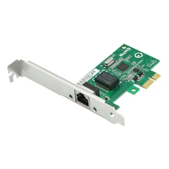 Сетевая карта PCIe Гигабит, одиночный адаптер Ethernet RJ45 с чиповой картой I210AT 10/100/1000 Мбит/с PXE для ПК