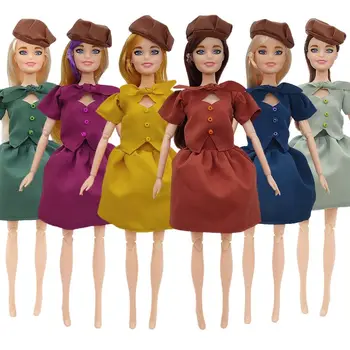 Модное платье для куклы 1/6 30 см, повседневная одежда для вечеринки, юбка принцессы, шляпы, одежда для куклы Барби, аксессуары, 11,5 