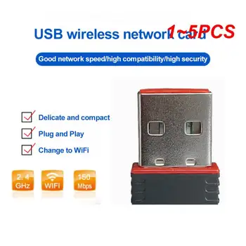 1 ~ 5ШТ 150 м Мини USB WiFi ключ 802.11 B/G/ N Беспроводной сетевой адаптер USB2.0 Wifi приемник для портативных ПК