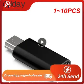 1 ~ 10ШТ Адаптер Mini USB to Type C 5-Контактный Разъем Mini USB to Female USB Type C для Передачи данных ПК с MP3-Камерой